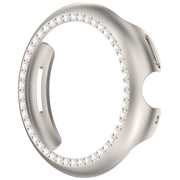 For Google Pixel Watch Diamond Electroplated PC Half Coverage Watch Protective Case(Starlight)