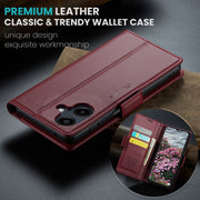 For Samsung Galaxy A06 CaseMe 023 Butterfly Buckle Litchi Texture RFID Anti-theft Leather Phone Case(Red)