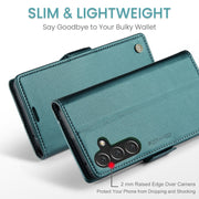 For Samsung Galaxy A16 5G CaseMe 023 Butterfly Buckle Litchi Texture RFID Anti-theft Leather Phone Case(Green)
