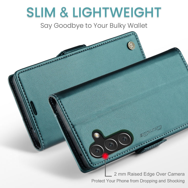 For Samsung Galaxy A16 5G CaseMe 023 Butterfly Buckle Litchi Texture RFID Anti-theft Leather Phone Case(Green)