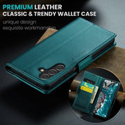 For Samsung Galaxy A16 5G CaseMe 023 Butterfly Buckle Litchi Texture RFID Anti-theft Leather Phone Case(Green)