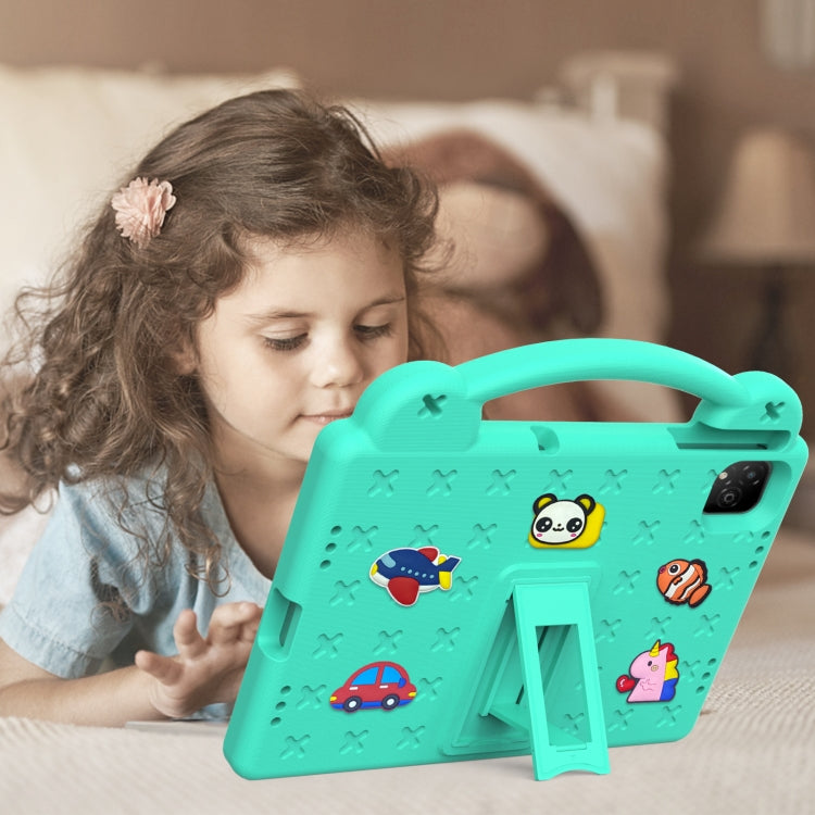 For Infinix Xpad 11 X1101 2024 Handle Kickstand Children EVA Shockproof Tablet Case(Mint Green) - Others by PMC Jewellery | Online Shopping South Africa | PMC Jewellery | Buy Now Pay Later Mobicred