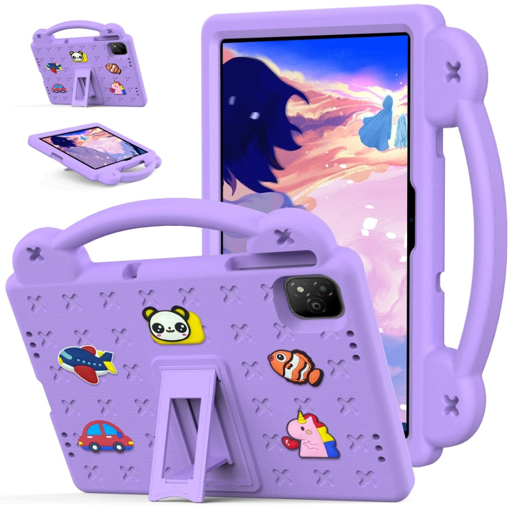 For Infinix Xpad 11 X1101 2024 Handle Kickstand Children EVA Shockproof Tablet Case(Light Purple) - free shipping - PMC Jewellery - Order now!