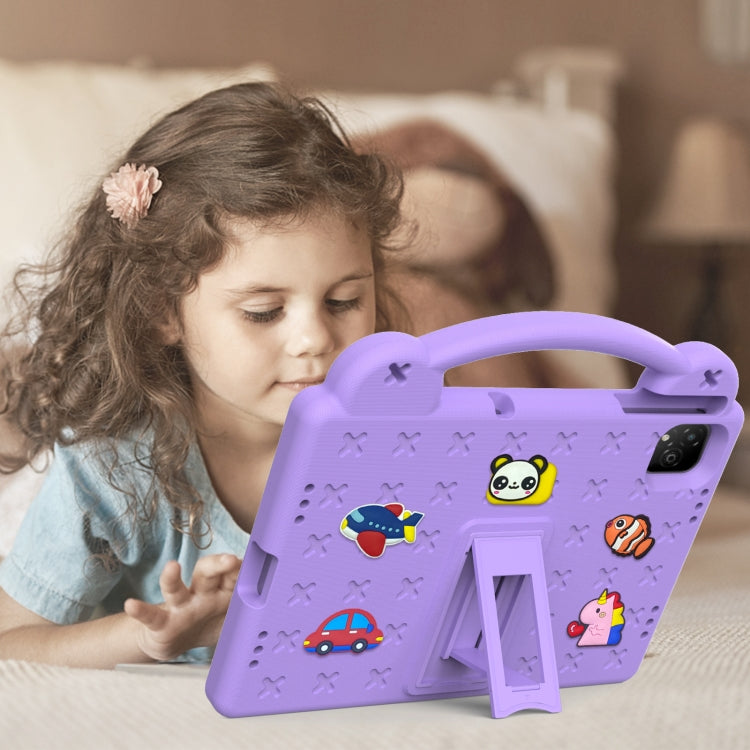 For Infinix Xpad 11 X1101 2024 Handle Kickstand Children EVA Shockproof Tablet Case(Light Purple) - free shipping - PMC Jewellery - Order now!