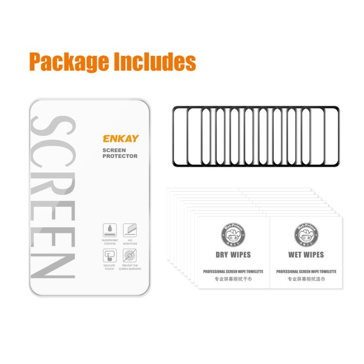 For Honor Band 10 10pcs ENKAY 3D Full Coverage Soft PC Edge PMMA HD Screen Film