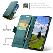 For Xiaomi 14T CaseMe 023 Butterfly Buckle Litchi Texture RFID Anti-theft Leather Phone Case(Green)