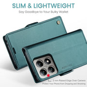 For Xiaomi 14T CaseMe 023 Butterfly Buckle Litchi Texture RFID Anti-theft Leather Phone Case(Green)