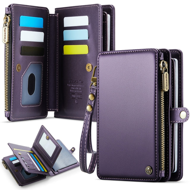 CaseMe-Me60 Multi-functional Anti-theft Swipe Passport Wallet(Purple)