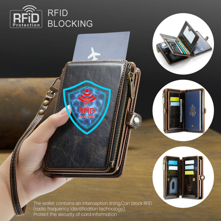 CaseMe-Me60 Multi-functional Anti-theft Swipe Passport Wallet(Brown) - free shipping - PMC Jewellery - Order now!