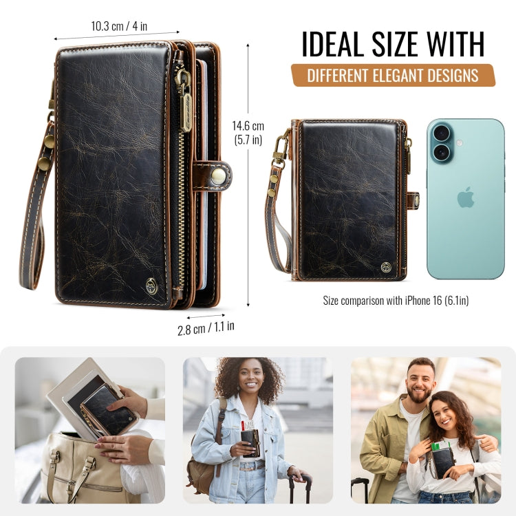 CaseMe-Me60 Multi-functional Anti-theft Swipe Passport Wallet(Brown) - free shipping - PMC Jewellery - Order now!