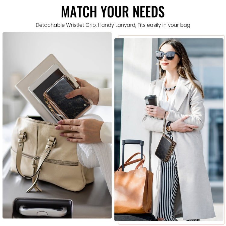 CaseMe-Me60 Multi-functional Anti-theft Swipe Passport Wallet(Brown) - free shipping - PMC Jewellery - Order now!