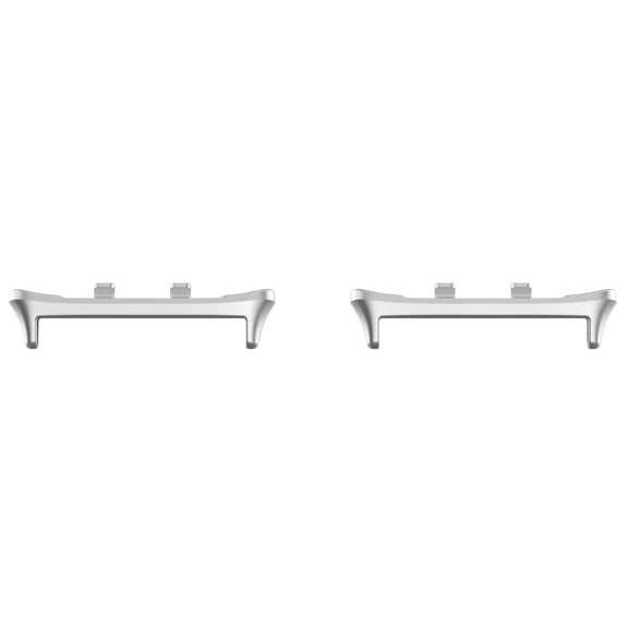 For Honor Watch 5 1 Pair 22mm Stainless Steel Metal Watch Band Connector(Silver)