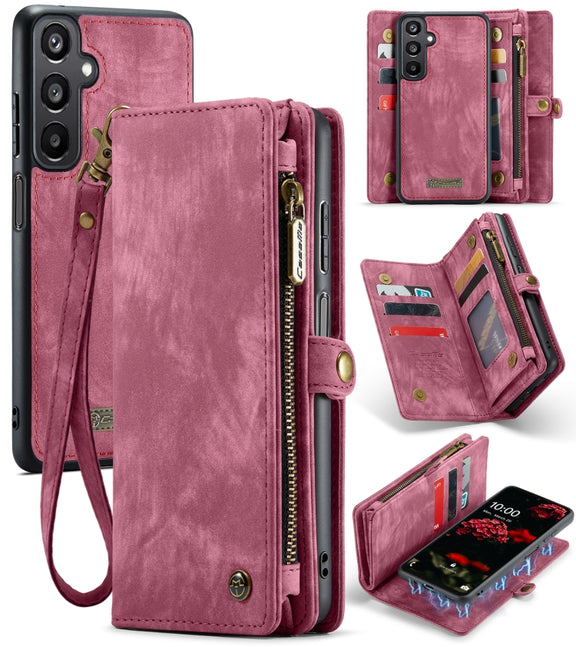 For Samsung Galaxy A16 5G CaseMe 008 Detachable Multifunctional Leather Phone Case(Wine Red)