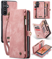 For Samsung Galaxy A16 5G CaseMe 008 Detachable Multifunctional Leather Phone Case(Pink)