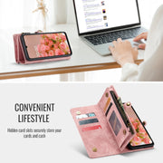 For Samsung Galaxy A16 5G CaseMe 008 Detachable Multifunctional Leather Phone Case(Pink)