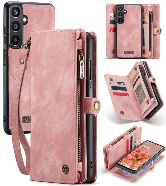 For Samsung Galaxy A16 5G CaseMe 008 Detachable Multifunctional Leather Phone Case(Pink)