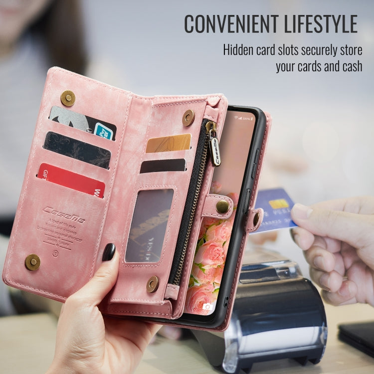 For Samsung Galaxy A16 5G CaseMe 008 Detachable Multifunctional Leather Phone Case(Pink)