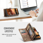 For Samsung Galaxy A16 5G CaseMe 008 Detachable Multifunctional Leather Phone Case(Brown)