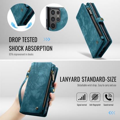 For Samsung Galaxy S25 Ultra 5G CaseMe 008 Detachable Multifunctional Leather Phone Case(Blue) - free shipping - PMC Jewellery - Order now!