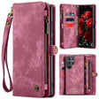 For Samsung Galaxy S25 Ultra 5G CaseMe 008 Detachable Multifunctional Leather Phone Case(Wine Red) - free shipping - PMC Jewellery - Order now!