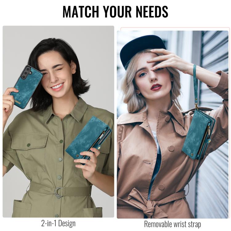 For Samsung Galaxy S25+ 5G CaseMe 008 Detachable Multifunctional Leather Phone Case(Blue) - free shipping - PMC TechLife - Order now!