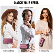 For Samsung Galaxy A16 5G CaseMe C36 Card Slots Zipper Wallet RFID Anti-theft Leather Phone Case(Red)