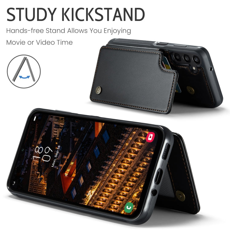 For Samsung Galaxy A16 5G CaseMe C22 Card Slots Holder RFID Anti-theft Phone Case(Black)