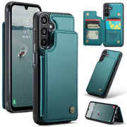 For Samsung Galaxy A16 5G CaseMe C22 Card Slots Holder RFID Anti-theft Phone Case(Green)