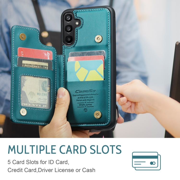 For Samsung Galaxy A16 5G CaseMe C22 Card Slots Holder RFID Anti-theft Phone Case(Green)
