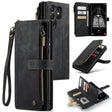For Samsung Galaxy S25 Ultra 5G CaseMe C30 Card Slots Zipper Wallet Leather Phone Case(Black) - free shipping - PMC TechLife - Order now!