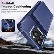 For iPhone 16 Pro ENKAY Hat-Prince Card Slot Wallet TPU Back Leather Phone Case with Lens Film(Cyan)