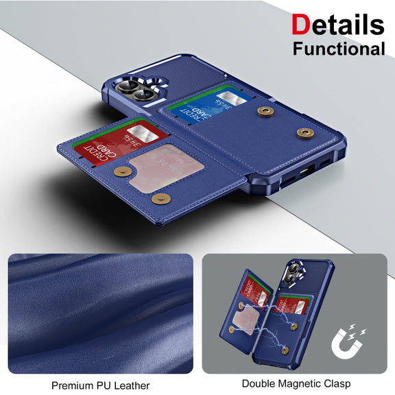 For iPhone 16 Plus ENKAY Hat-Prince Card Slot Wallet TPU Back Leather Phone Case with Lens Film(Rose Gold)