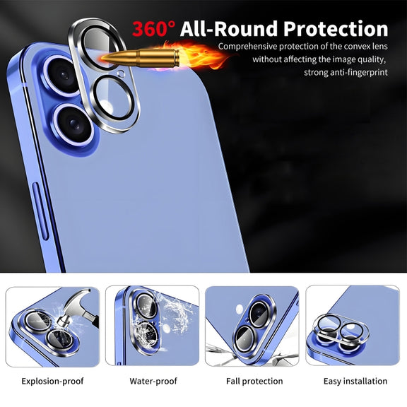 For iPhone 16 Plus ENKAY Hat-Prince Card Slot Wallet TPU Back Leather Phone Case with Lens Film(Rose Gold)