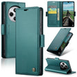 For Redmi 14C CaseMe 023 Butterfly Buckle Litchi Texture RFID Anti-theft Leather Phone Case(Green) - 14C Cases by CaseMe | Online Shopping South Africa | PMC Jewellery | Buy Now Pay Later Mobicred