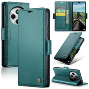 For Redmi 14C CaseMe 023 Butterfly Buckle Litchi Texture RFID Anti-theft Leather Phone Case(Green)