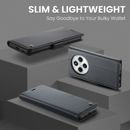For Redmi 14C CaseMe 023 Butterfly Buckle Litchi Texture RFID Anti-theft Leather Phone Case(Black) - free shipping - PMC Jewellery - Order now!