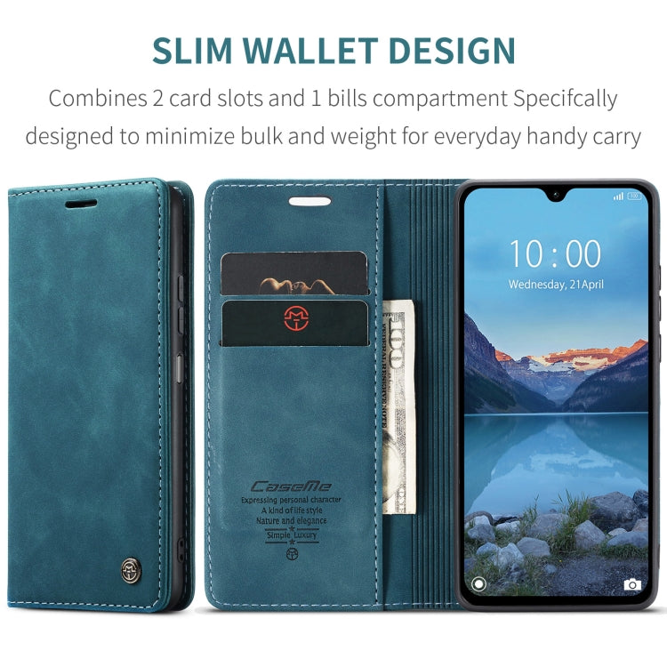 For Redmi 14C CaseMe 013 Multifunctional Horizontal Flip Leather Phone Case(Blue) - free shipping - PMC Jewellery - Order now!