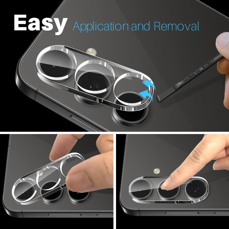 For Samsung Galaxy S25 5G NORTHJO Camera Lens Protector 3D HD Tempered Glass Film(Clear) - Galaxy S25 5G Tempered Glass by NORTHJO | Online Shopping South Africa | PMC Jewellery | Buy Now Pay Later Mobicred