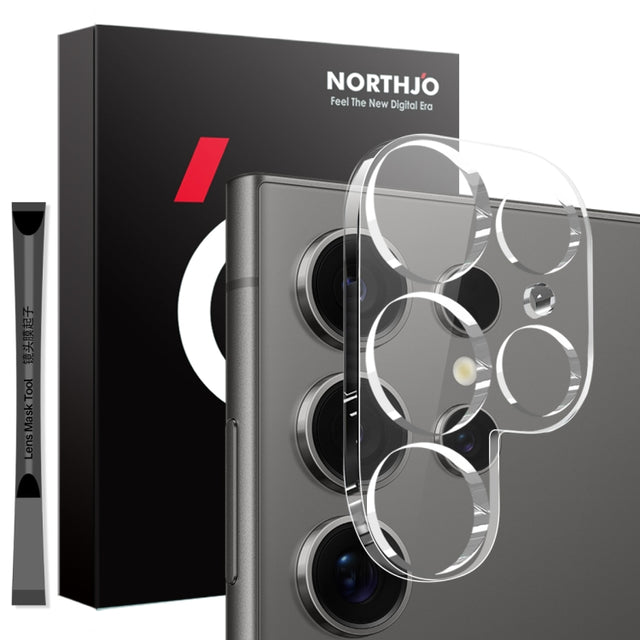 For Samsung Galaxy S25 Ultra 5G NORTHJO Camera Lens Protector 3D HD Tempered Glass Film(Clear)