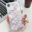 For iPhone 16e Plating Texture Butterfly Wristband TPU Phone Case with Glitter Lens Film(Pink Butterflies HU5) - iPhone 16e Cases by PMC TechLife | Online Shopping South Africa | PMC TechLife | Buy Now Pay Later Mobicred
