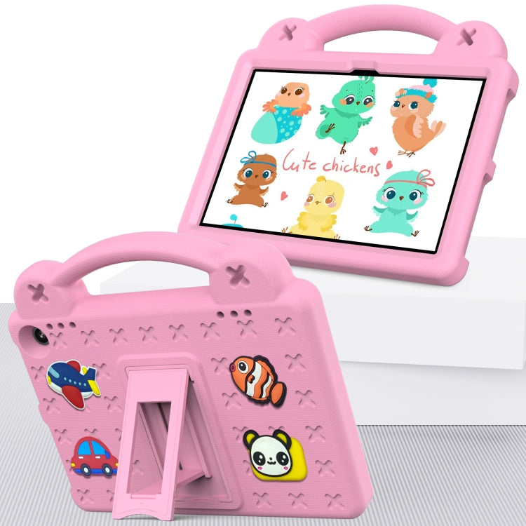 For Amazon Fire HD8 2024 / 2022 / HD8 Plus Handle Kickstand Children EVA Shockproof Tablet Case(Pink)