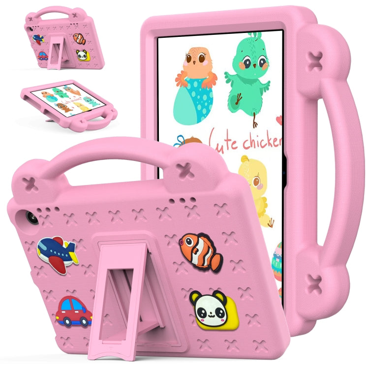 For Amazon Fire HD8 2024 / 2022 / HD8 Plus Handle Kickstand Children EVA Shockproof Tablet Case(Pink) - Amazon by PMC TechLife | Online Shopping South Africa | PMC TechLife | Buy Now Pay Later Mobicred