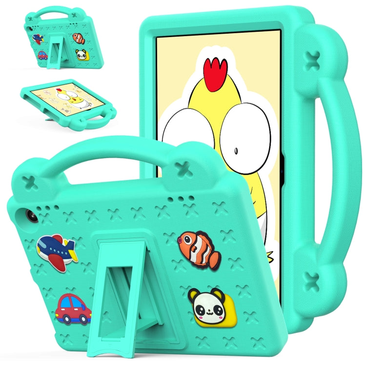 For Amazon Fire HD8 2024 / 2022 / HD8 Plus Handle Kickstand Children EVA Shockproof Tablet Case(MintGreen) - Amazon by PMC TechLife | Online Shopping South Africa | PMC TechLife | Buy Now Pay Later Mobicred