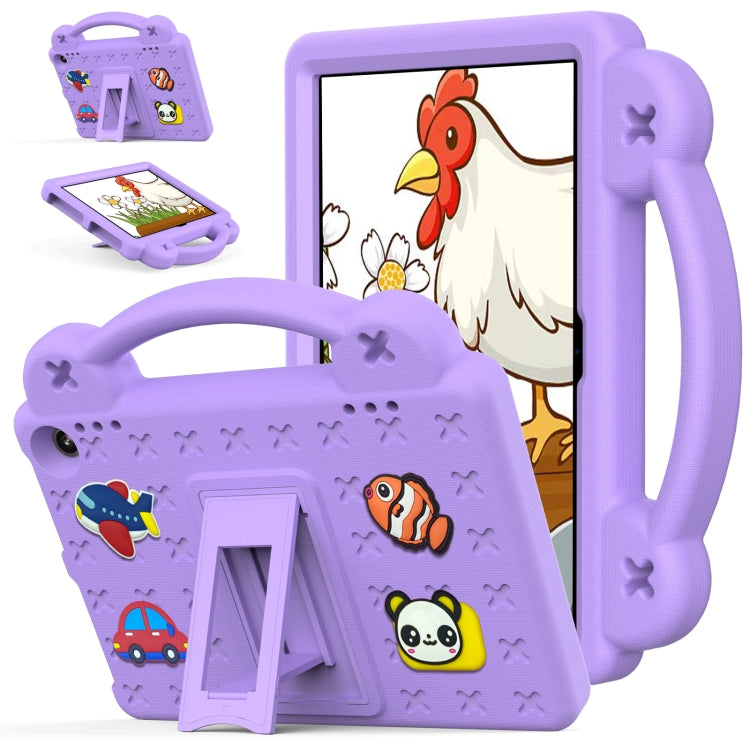 For Amazon Fire HD8 2024 / 2022 / HD8 Plus Handle Kickstand Children EVA Shockproof Tablet Case(LightPurple) - Amazon by PMC TechLife | Online Shopping South Africa | PMC TechLife | Buy Now Pay Later Mobicred