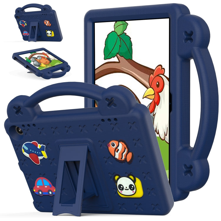 For Amazon Fire HD8 2024 / 2022 / HD8 Plus Handle Kickstand Children EVA Shockproof Tablet Case(NavyBlue) - Amazon by PMC TechLife | Online Shopping South Africa | PMC TechLife | Buy Now Pay Later Mobicred