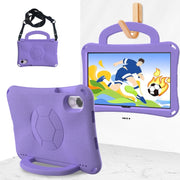 For Honor Pad X8 Pro 11.5 2023 Handle Football Shaped EVA Shockproof Tablet Case(Light Purple)