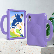 For Honor Pad X8 Pro 11.5 2023 Handle Football Shaped EVA Shockproof Tablet Case(Light Purple)