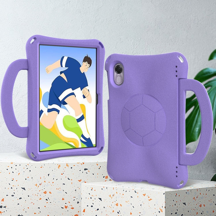 For Honor Pad X8 Pro 11.5 2023 Handle Football Shaped EVA Shockproof Tablet Case(Light Purple)