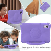 For Honor Pad X8 Pro 11.5 2023 Handle Football Shaped EVA Shockproof Tablet Case(Light Purple)