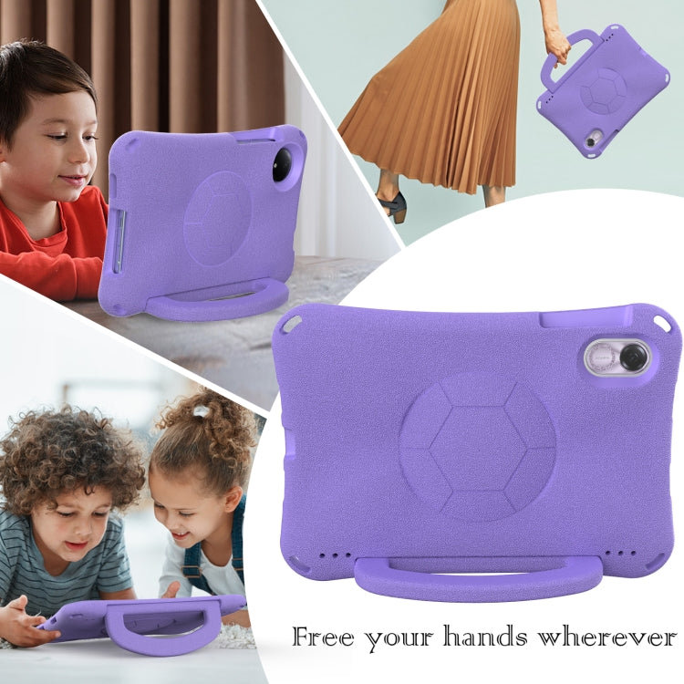 For Honor Pad X8 Pro 11.5 2023 Handle Football Shaped EVA Shockproof Tablet Case(Light Purple)